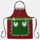 Mevrouw Claus Kerstmis Apron Schort (Voorkant)