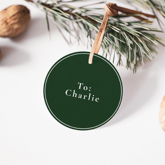 Mevrouw Claus Kersttraktatie Groene Kerstmis Bedankjes Labels