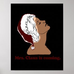 Mevrouw Claus komt eraan Poster