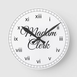 Mevrouw Clerk Ronde Klok