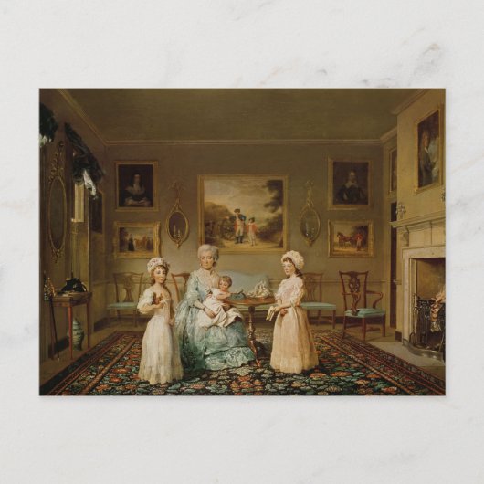 Mevrouw Congreve en haar kinderen Briefkaart (Voorkant)