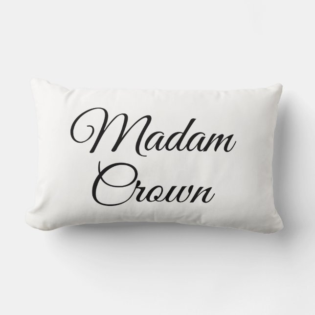 Mevrouw Crown Kussen (Voorkant)