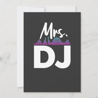 Mevrouw Dj Echtgenote Disc Jockey Kaart