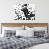 Mevrouw Emmeline Pankhurst richt zich tot een krui Canvas Afdruk (Insitu (Slaapkamer))