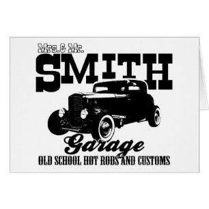 Mevrouw en de heer Smith Hot-Rod Garage