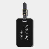 Mevrouw en mevrouw bagagelabel (Voorkant verticaal)