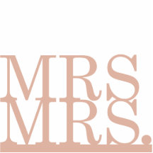 Mevrouw en mevrouw Cake Topper (perziken)