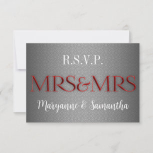 Mevrouw en mevrouw Gay Lesbian Wedding RSVP in Sil
