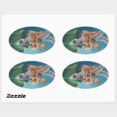 Mevrouw Fox Sticker Fox in Kleding Victoriaans Fox (Vel)