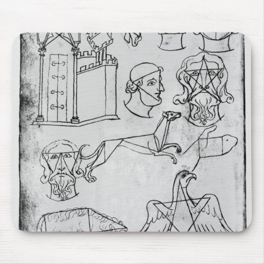 Mevrouw Fr 19093 fol.18v Verschillende tekeningen Muismat (Voorkant)