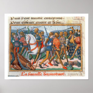 Mevrouw Fr 5054 f.11 The Battle of Agincourt, 1415 Poster