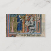 Mevrouw Fr. 95 f.268 Merlin dicteert het verhaal a Visitekaartje (Achterkant)