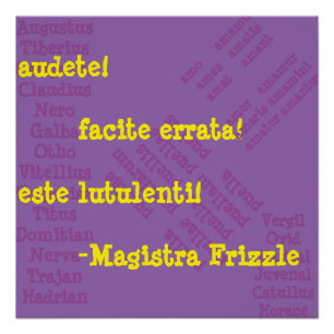 Mevrouw Frizzle in het Latijn Perfect Poster