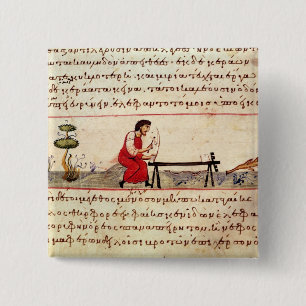 Mevrouw Grec 479 Traditional Iory work Vierkante Button 5,1 Cm