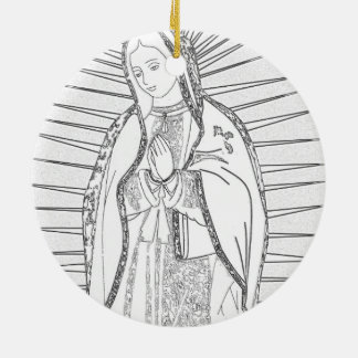 mevrouw guadalupe keramisch ornament