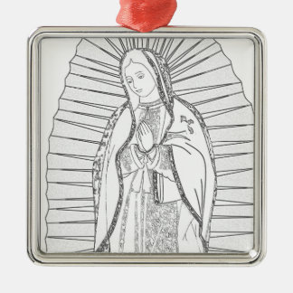 mevrouw guadalupe metalen ornament