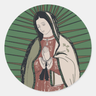 mevrouw guadalupe ronde sticker