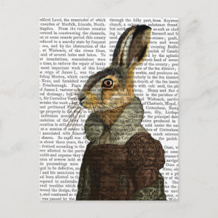 Mevrouw Hare Portrait Briefkaart