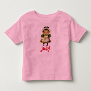 Mevrouw Judy Puppet, voeg tekst toe Kinder Shirts