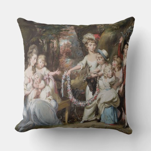 mevrouw Justinian Casamajor en acht van haar kinde Kussen (Voorkant)