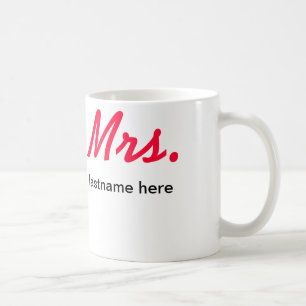 Mevrouw Lastname Mok, pas aan - om het even welke Koffiemok