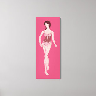 mevrouw mannequin canvas afdruk