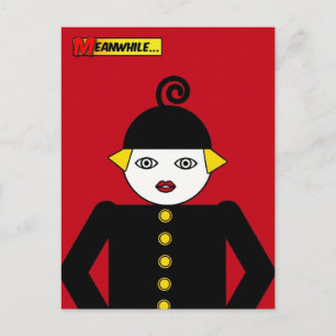 Mevrouw Martzkin Pop Art Briefkaart © 2012 M. Mart
