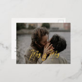 Mevrouw & mevrouw Briefkaart Wedding Invitation (Voorkant / Achterkant)