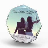 Mevrouw & mevrouw Handfasting Pas getrouwd heidens Fotoblokken (Rechts)