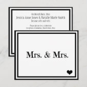 Mevrouw & Mevrouw Kaart (Voorkant / Achterkant)