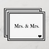 Mevrouw & Mrs. Kaart (Voorkant / Achterkant)