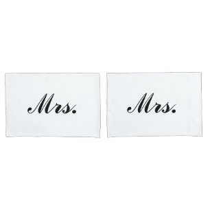 "Mevrouw & Mrs." Kussenslopen
