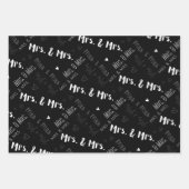 Mevrouw & Mrs Wedding Inpakpapier Vel (Voorkant 2)