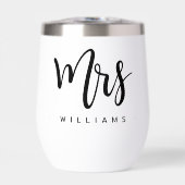 Mevrouw naam kalligrafie script bruiloft (Voorkant)