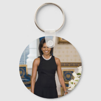 Mevrouw ObamaPortrait Sleutelhanger