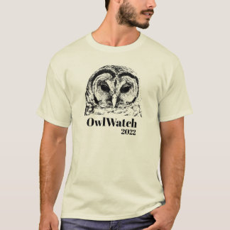 Mevrouw Owl 2022 - zwart op licht shirt