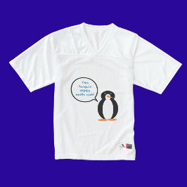Mevrouw Penguin zegt dat de tarieven zuigen Heren Football Jersey