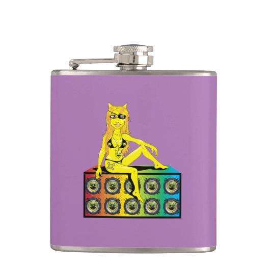 mevrouw Percentum Hip Flask Heupfles (Voorkant)