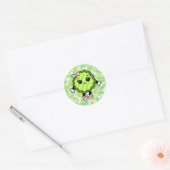 mevrouw Pickle Ronde Sticker (Envelop)