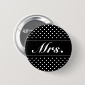 Mevrouw pinback-knop voor de bruid ronde button 5,7 cm (Voorkant /achterkant)