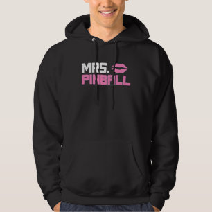 Mevrouw Pinball gokautomaat gamer partner kijk man Hoodie