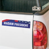 Mevrouw President Harris 2024 Bumpersticker (Op Truck)
