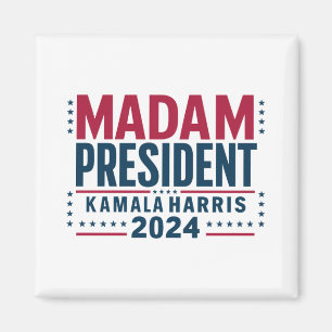 Mevrouw President Kamala Harris 2024 Stem Democrat Magneet