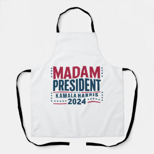 Mevrouw President Kamala Harris 2024 Stem Democrat Schort