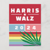 MEVROUW PRESIDENT KAMALA HARRIS WALZ 2024 BRIEFKAART (Voorkant)