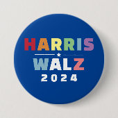 MEVROUW PRESIDENT KAMALA HARRIS WALZ 2024 RONDE BUTTON 7,6 CM (Voorkant)