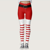 Mevrouw Santa Claus Leggings (Voorkant)