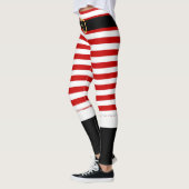 Mevrouw Santa Claus rood en wit Leggings (Links)