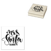 Mevrouw Santa Claus Rubberstempel (Gestempeld)