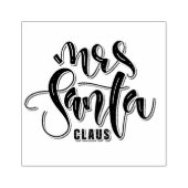 Mevrouw Santa Claus Rubberstempel (Afrduk)